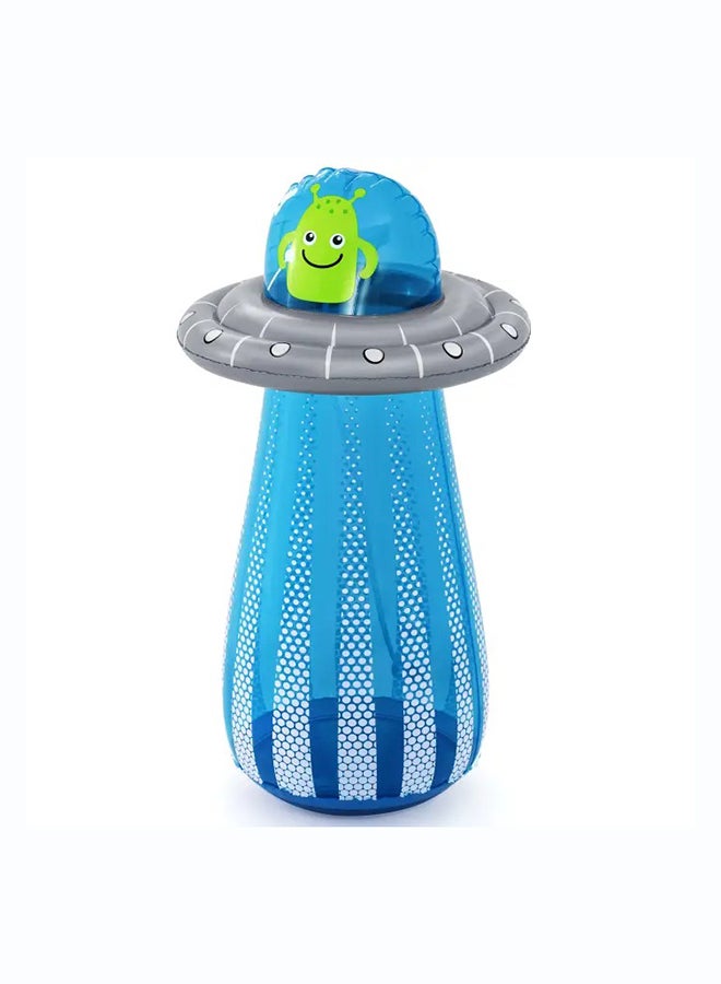 Bestway, Φ24" x H47"/Φ61cm x H1. UFO Blaster Bop Bag Sprinkler Inflatable Outdoor Water Play Toy for Kids and Families, Durable Premium Quality Material, Easy Inflate and Deflate Design, Pool Beach Garden Summer Fun Activity, 19m - Image 1