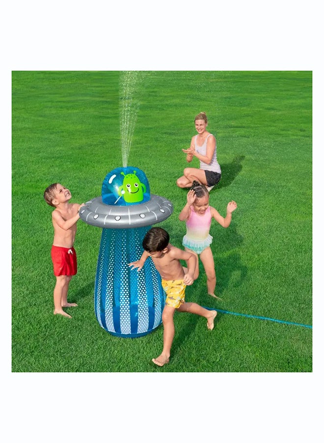 Bestway, Φ24" x H47"/Φ61cm x H1. UFO Blaster Bop Bag Sprinkler Inflatable Outdoor Water Play Toy for Kids and Families, Durable Premium Quality Material, Easy Inflate and Deflate Design, Pool Beach Garden Summer Fun Activity, 19m - Image 3