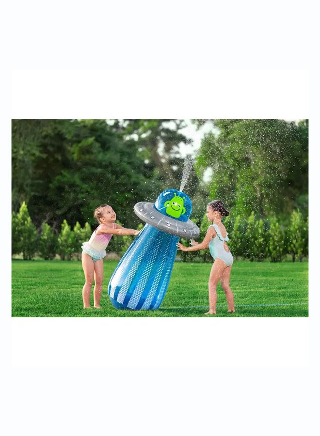 Bestway, Φ24" x H47"/Φ61cm x H1. UFO Blaster Bop Bag Sprinkler Inflatable Outdoor Water Play Toy for Kids and Families, Durable Premium Quality Material, Easy Inflate and Deflate Design, Pool Beach Garden Summer Fun Activity, 19m - Image 2