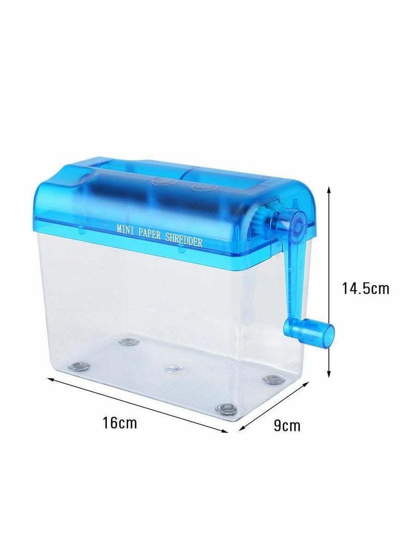 KASTWAVE - Mini Hand Shredder, Portable Cross-Cut Paper Shredder A6 Manual Paper Cut Shredder - Image 1