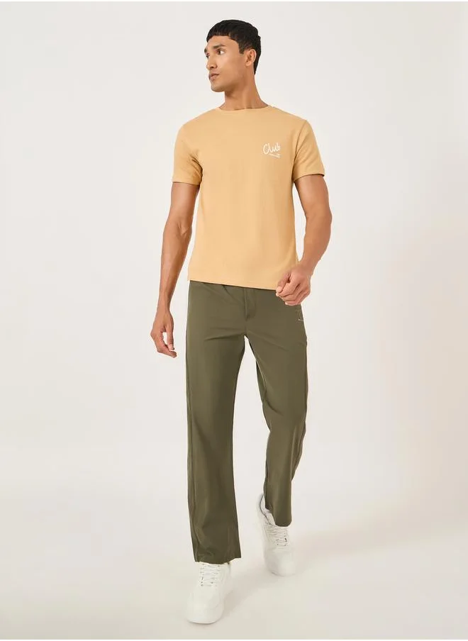 ستايلي Slogan Print Regular Fit T-Shirt