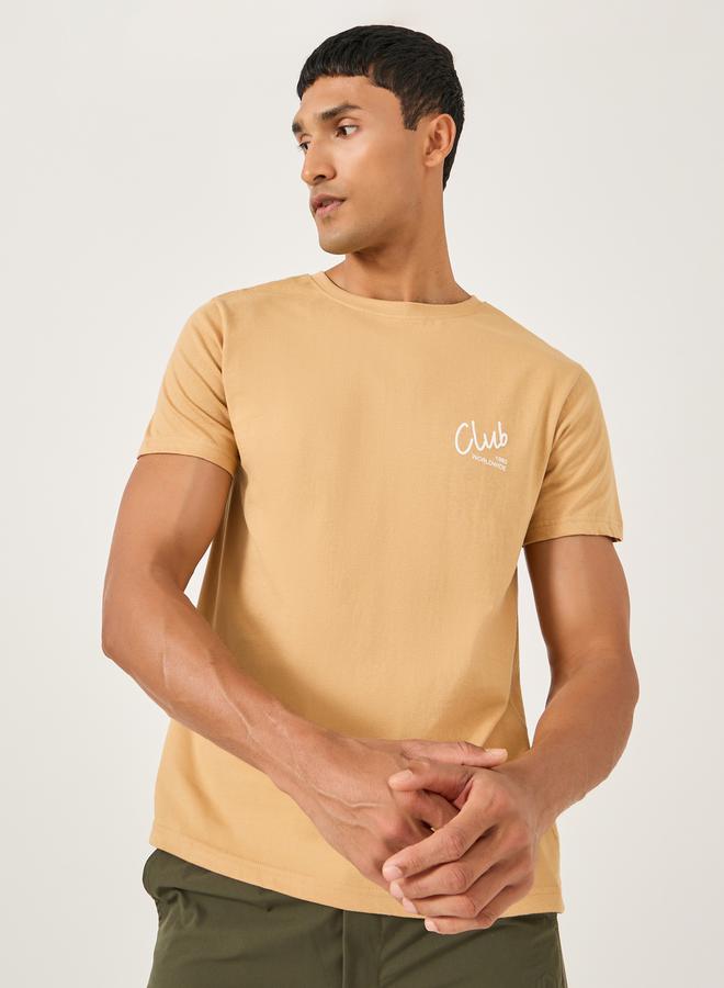 Styli Slogan Print Regular Fit T-Shirt  - Image 3