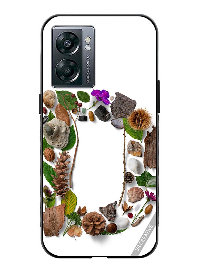 VR CREATIVE Protective Case Cover For Oppo A57 5G Alphabet D Design Multicolour - Image 1