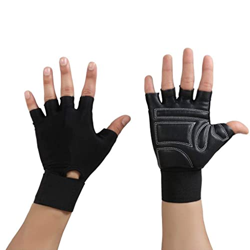 NEVER LOSE Workout Gloves for Crossfit Training, Exercise Gloves with Wrist Wrap Support, Weight Lifting Gloves, Gym Gloves for Women/Men (XX-Large, Sheep Leather) - Image 4