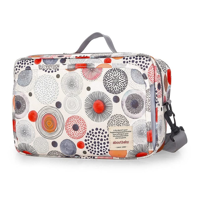 MOMIGO MOMIGO Baby Diaper Caddy Bag Diaper Caddy Tote Baby Stroller Bag Nursery Storage Bin for Diapers Wipes Toys Mini Diaper Bag for Outdoor Circular 