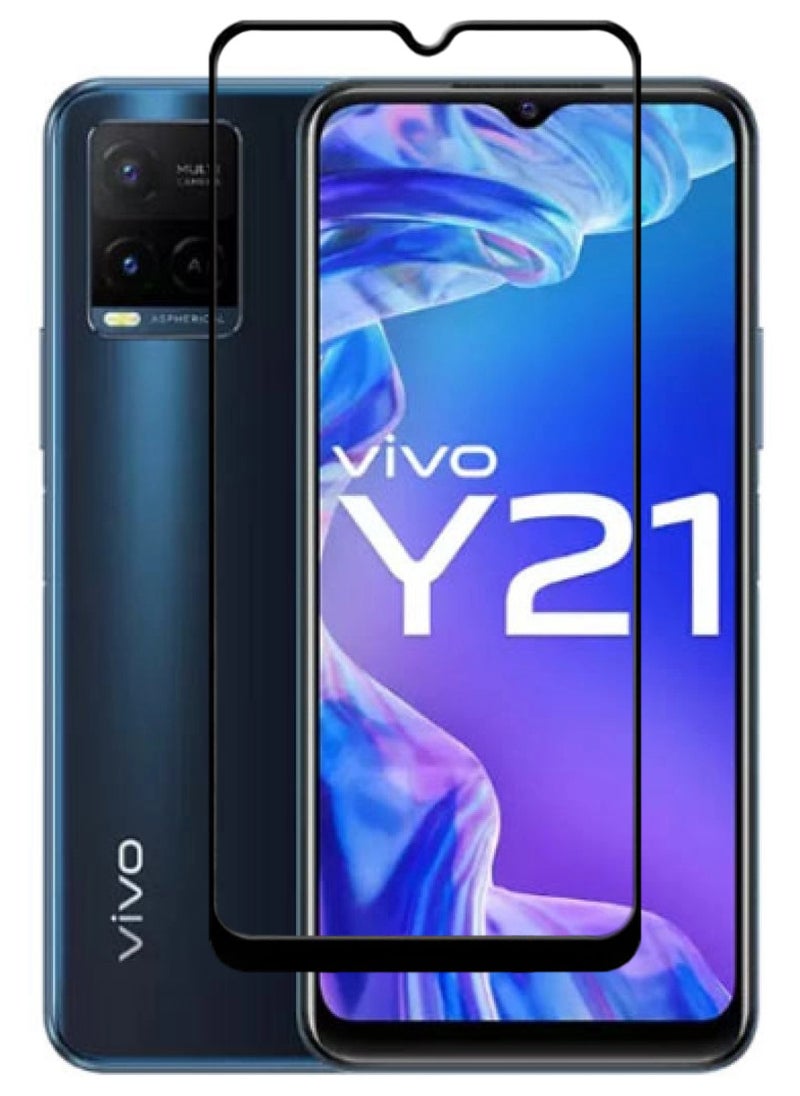ACLIX Antistatic ESD Dustproof Premium Quality High Definition Tempered Glass Screen Protector Designed For vivo Y21 - Image 1