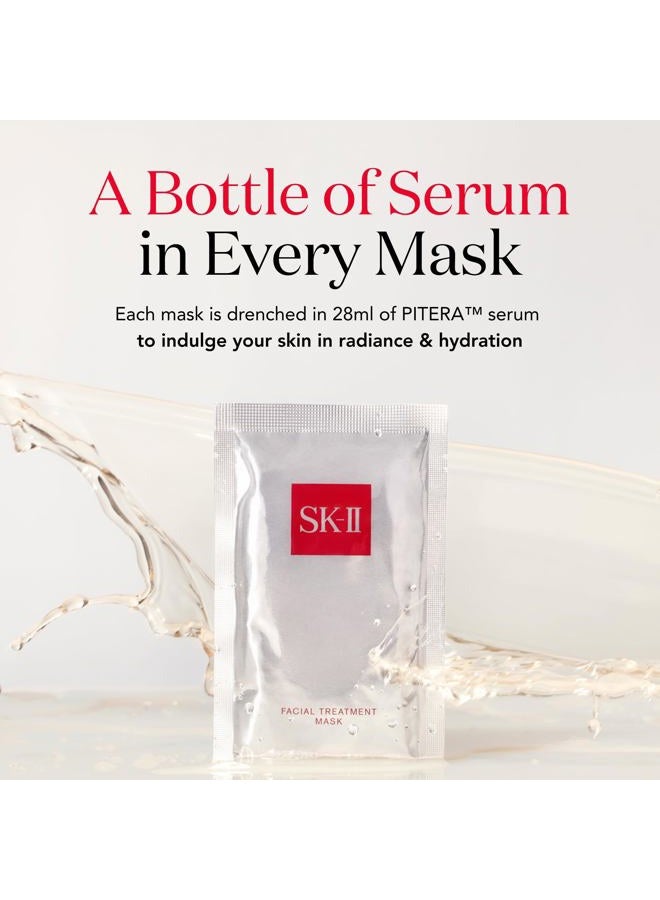 SK-II قناع علاج الوجه للجنسين - 6 قطع علاج - Image 3