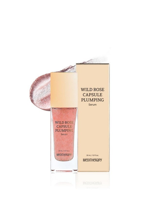 MEDITHERAPY Wild Rose Capsule Plumping Serum, Early Anti-Aging, Enhances Skin Elasticity & Radiance, Improves Sagging Skin for a Firm & Glass Skin Look, Hydrating Korean Skincare, 1.01 fl.oz. - Image 1