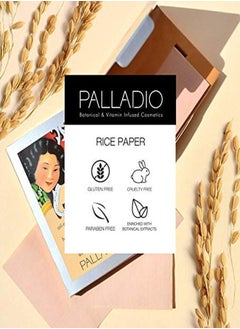 PALLADIO Face Blotting Tissue Sheets Made From Natural Rice Powder For Oily Skin, Oil Absorbing Paper, 2 Sided, Instant Results, Warm Beige, 40 Count  - Image 4