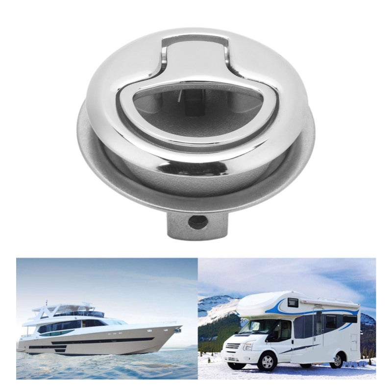 Boat Hatch Latch 304 Stainless Steel - Secure Flush Mount Latch for Marine Yacht RV Compartments - Image 3