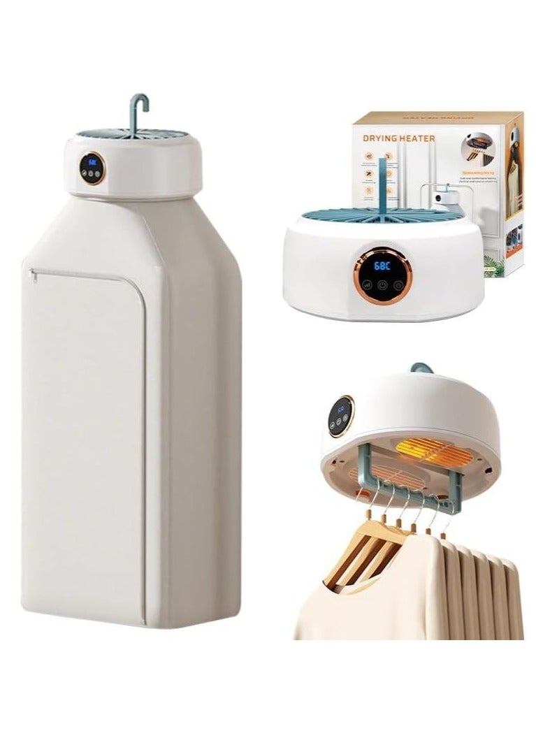 Portable Clothes Dryer Machine 600W 3D Cycle Dryin 3 Dimensional Dryer with Touch Screen Display 360 Circulation Heating Soft Baking 10KG Load constand gently drying soft protective clothing - Image 1