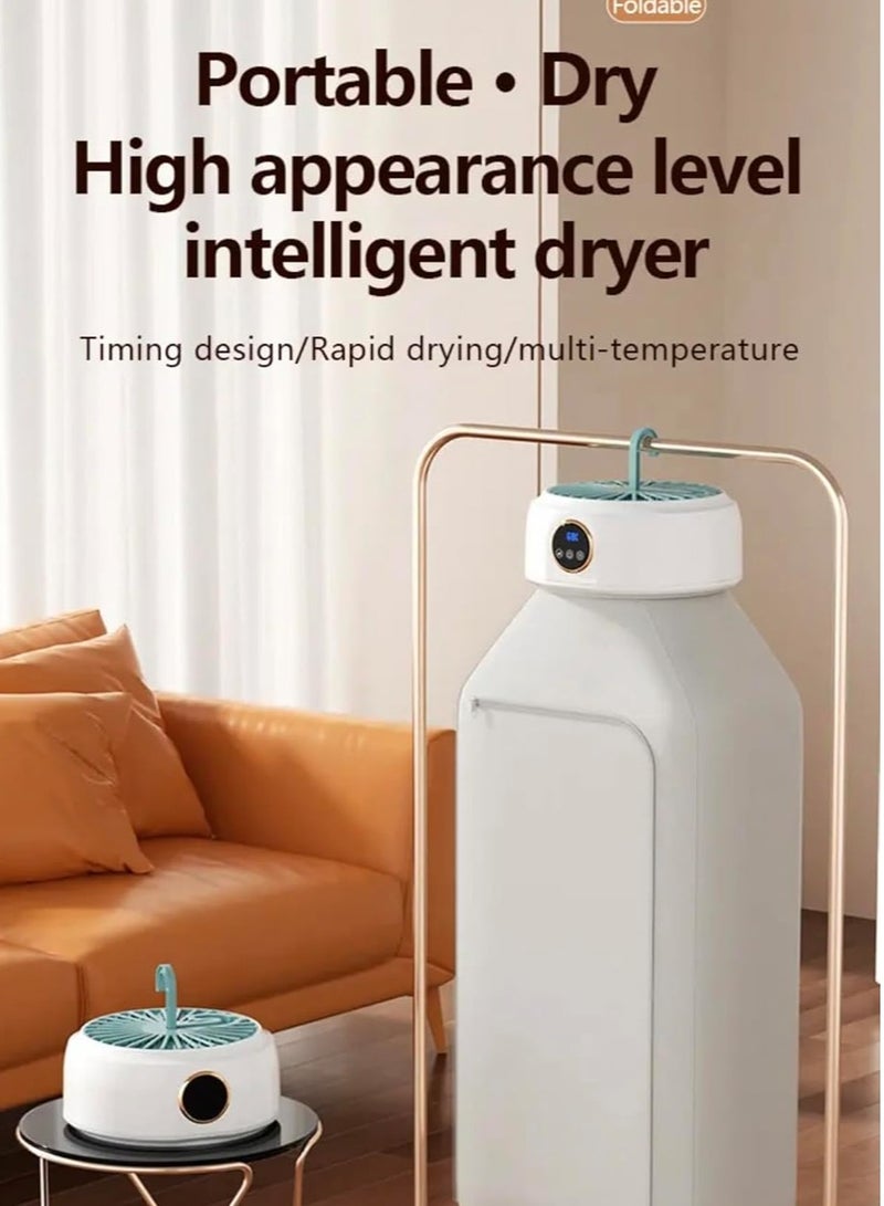Portable Clothes Dryer Machine 600W 3D Cycle Dryin 3 Dimensional Dryer with Touch Screen Display 360 Circulation Heating Soft Baking 10KG Load constand gently drying soft protective clothing - Image 4