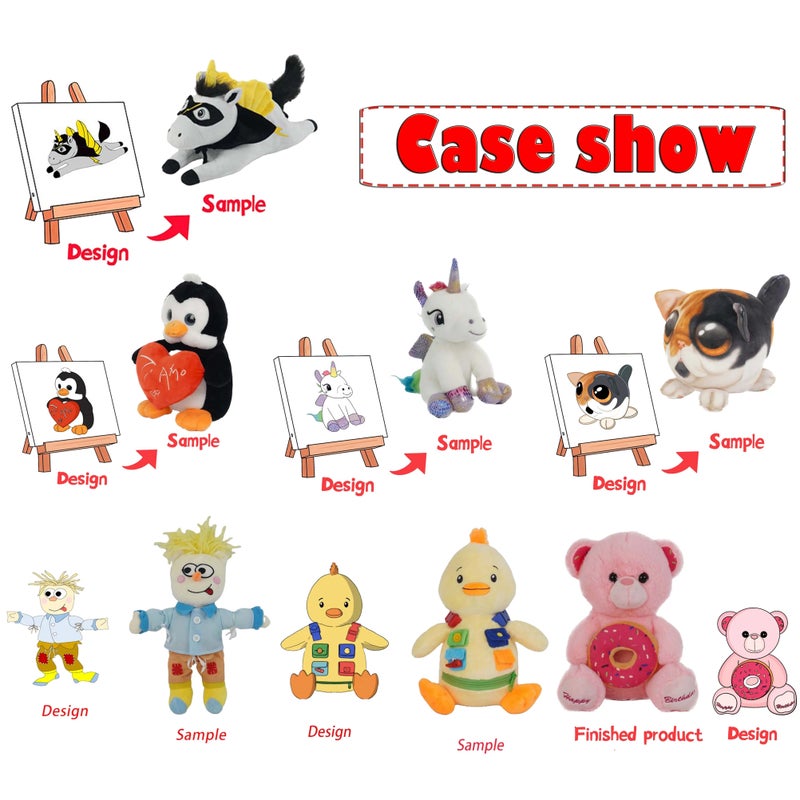 Y&D Dog Soft Stuffed Animal Toy – Super Plush with PP Cotton Filling & Embroidered Details for Kids, Perfect for Birthday Gifts & Stress Relief - Image 5
