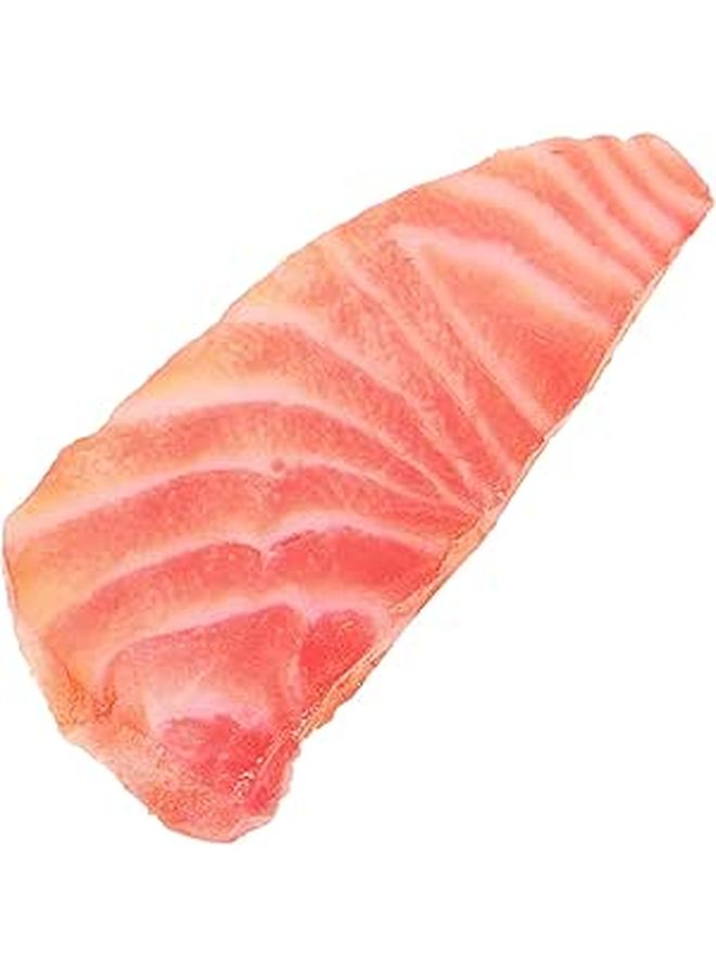 Lifelike Artificial Salmon Slice Model For Kitchen Display Photography - Image 1