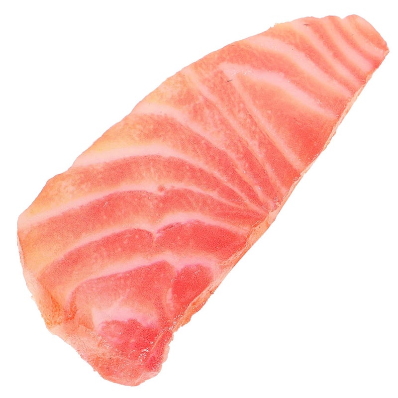 Lifelike Artificial Salmon Slice Model For Kitchen Display Photography - Image 2