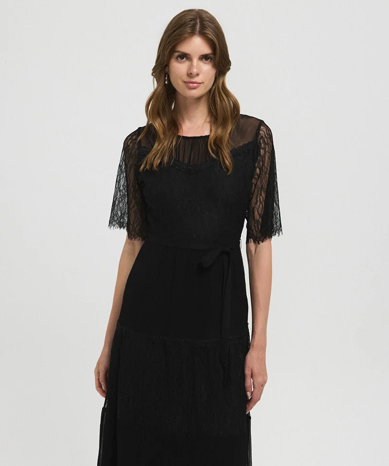 Ipekyol  Lace-Trimmed Midi Dress for Women | Best Price UAE