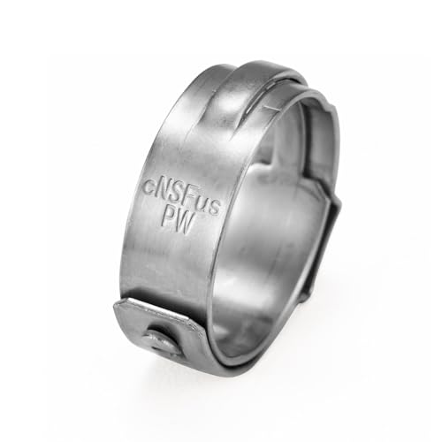 WMAXPFIT (Pack of 50) WMAXPFIT PEX Cinch Clamp Rings 3/4 Inch, STAY PUT Stainless Steel PEX Crimp Rings Cinch Clamps for PEX Pipes and PEX Fittings Connection - Image 2