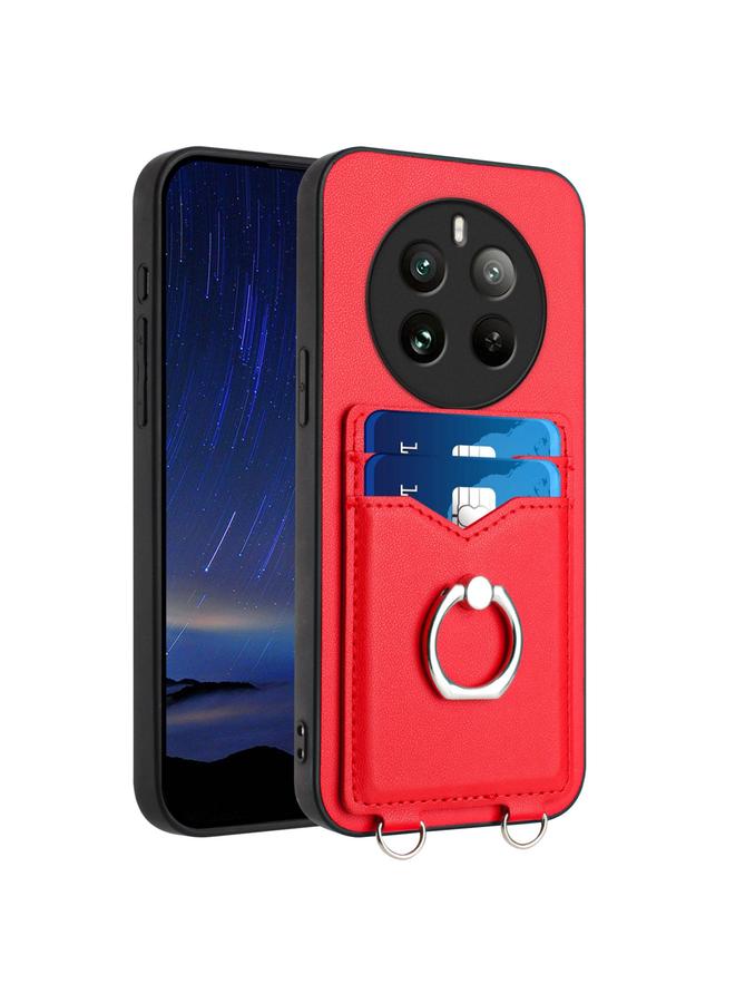 اس-توب جراب لهاتف Realme P1 Pro 5G R20 جراب هاتف مزود بحلقة وحامل للبطاقات - Image 1