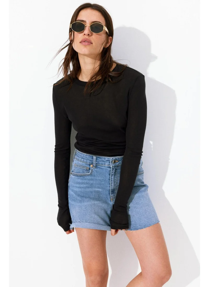 H&M Skinny High Denim shorts