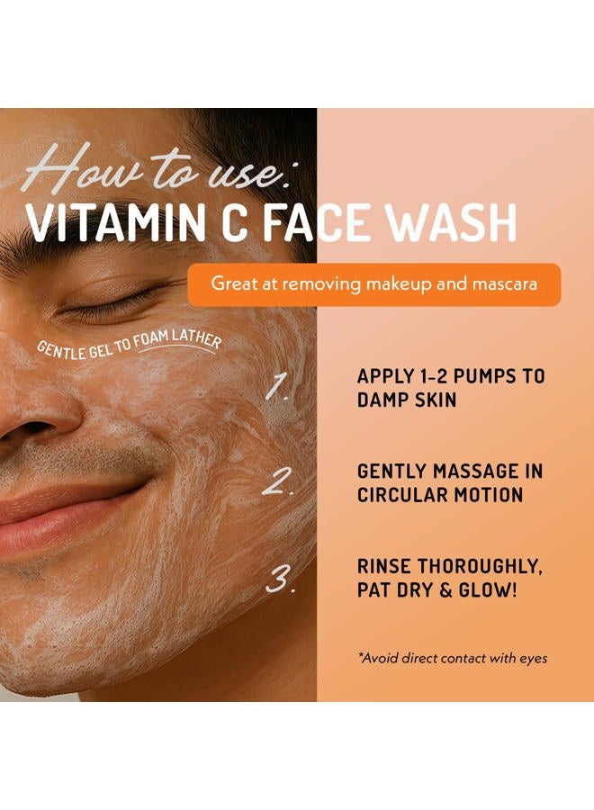Eve Hansen Vitamin C Cleanser Face Wash | Anti Aging Facial Cleanser for Fine Lines, Age Spots, Dark Circles | Cruelty Free Skin Care Cleansing Gel with Aloe Vera, Vitamin E (4 oz) - Image 5
