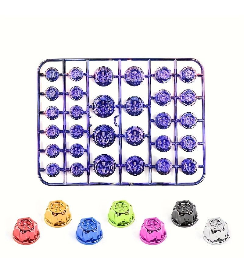Blue Engine Head Screw Cap Decorative Nut For Motorcycle Scooter Modification - Image 1
