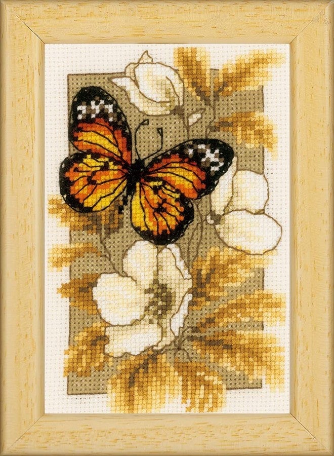Vervaco Counted Cross Stitch Butterfly, Multicolor - Image 1