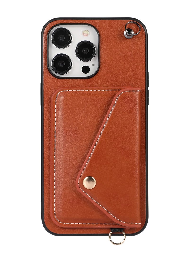 Suteni Back Cover Leather Protective Wallet Mobile Phone Case for iPhone - Image 1