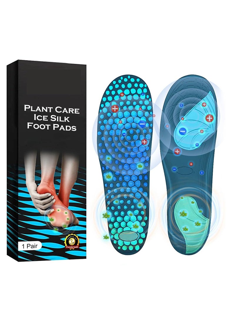 SYOSI Magnetic Acupressure Insoles for Feet, Orthopedic Shiatsu Massage Shoe Inserts for Comfort and Support, Shock Absorbing and Non-Slip Foot Care - Image 1