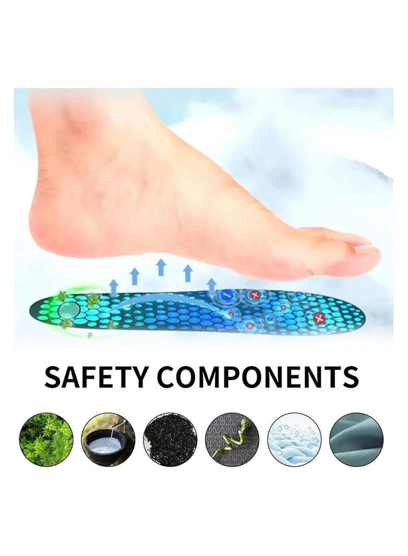 SYOSI Magnetic Acupressure Insoles for Feet, Orthopedic Shiatsu Massage Shoe Inserts for Comfort and Support, Shock Absorbing and Non-Slip Foot Care - Image 5