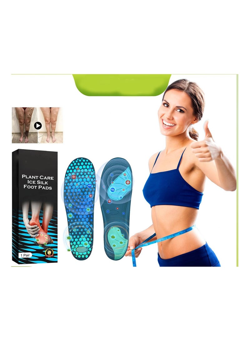 SYOSI Magnetic Acupressure Insoles for Feet, Orthopedic Shiatsu Massage Shoe Inserts for Comfort and Support, Shock Absorbing and Non-Slip Foot Care - Image 2