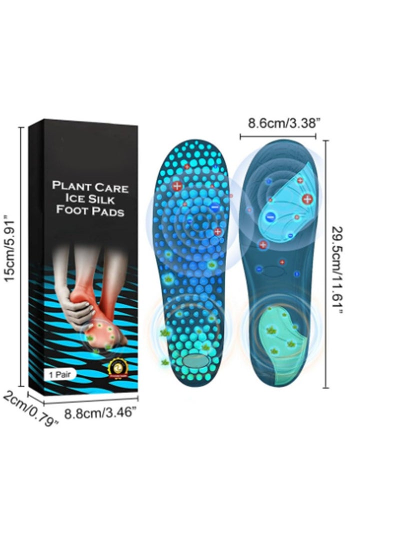 SYOSI Magnetic Acupressure Insoles for Feet, Orthopedic Shiatsu Massage Shoe Inserts for Comfort and Support, Shock Absorbing and Non-Slip Foot Care - Image 4