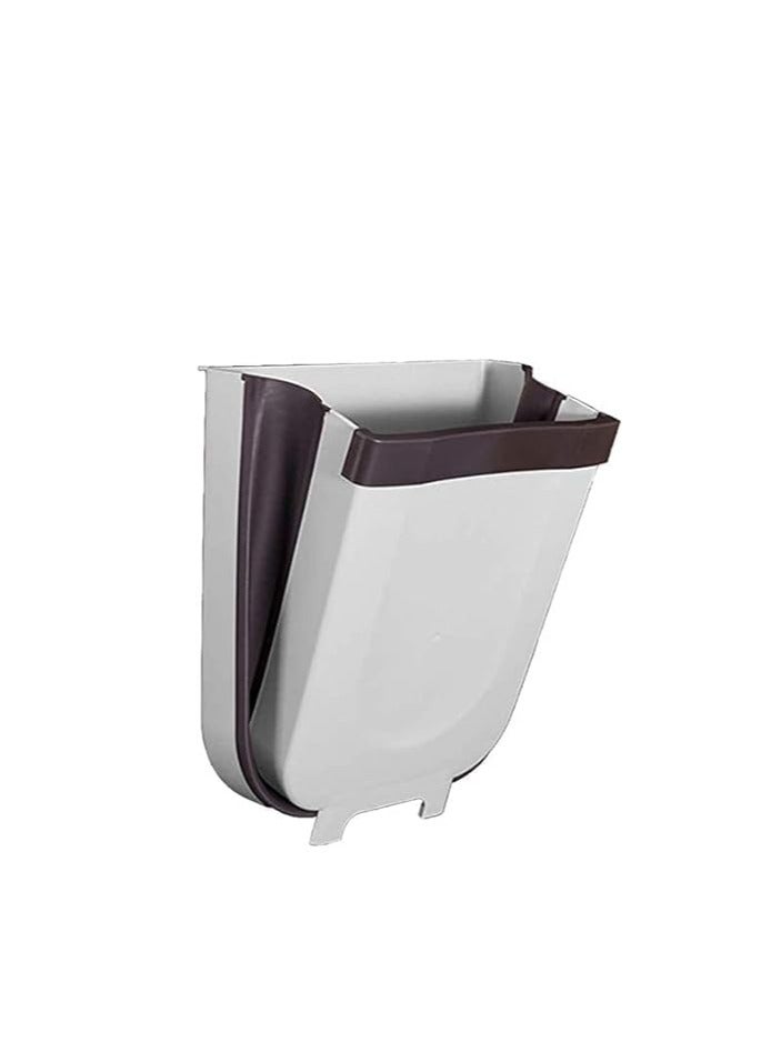 PROMASS SJ Hanging Trash Can For Kitchen Cabinet Door, Foldable Small White Compact Garbage Can.Easy Suitable For Kitchen, Bedroom, Car and so on - Image 2