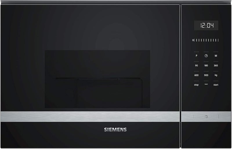 سيمنز فرن ميكروويف مدمج 25 L 900 W BE555LMS0M أسود/فضي - Image 1