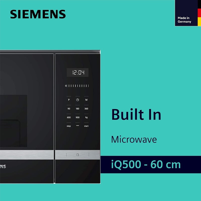 سيمنز فرن ميكروويف مدمج 25 L 900 W BE555LMS0M أسود/فضي - Image 2