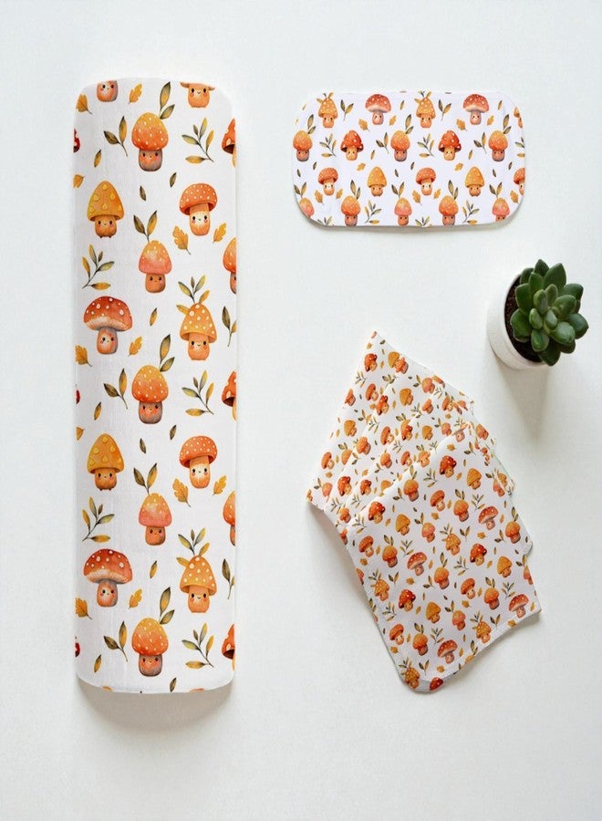 NEW COMERS Baby Muslin Cloth Set | 6 Pcs Double Layered Pure Cotton Swaddle Wrap | Soft & Absorbent Baby Burp Cloth & Reusable Washcloth Towels, White (SBW_06) - Image 1