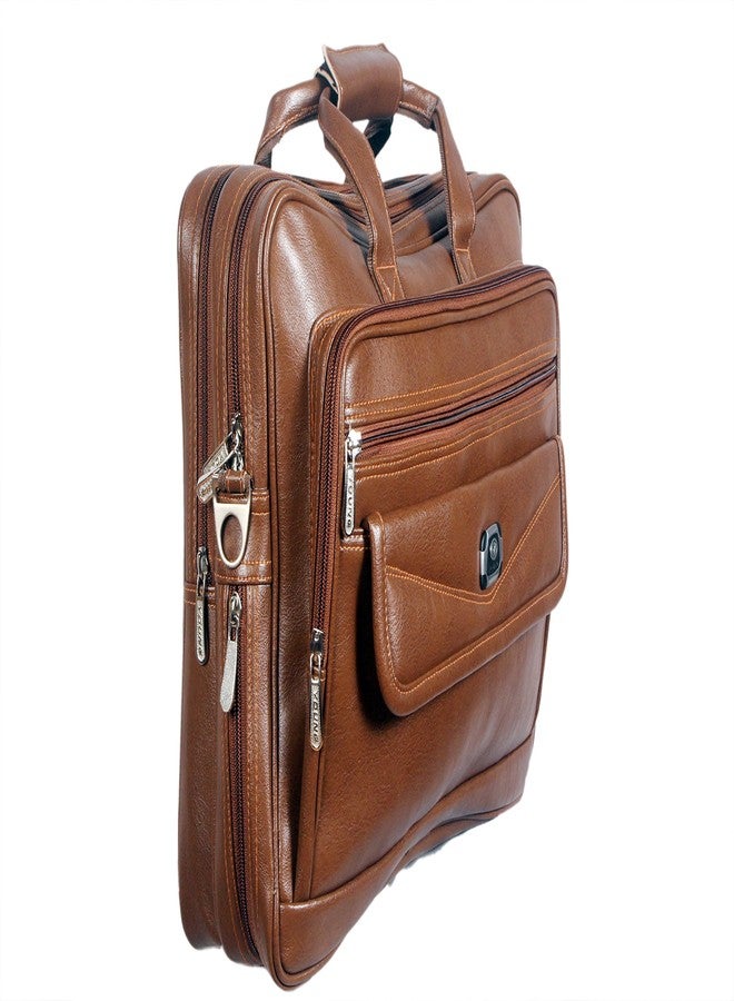 Unique Ideas PU Leather - Executive Bag Cross Over Shoulder Messenger Bag and Handbag with Laptop Compartment - Image 2