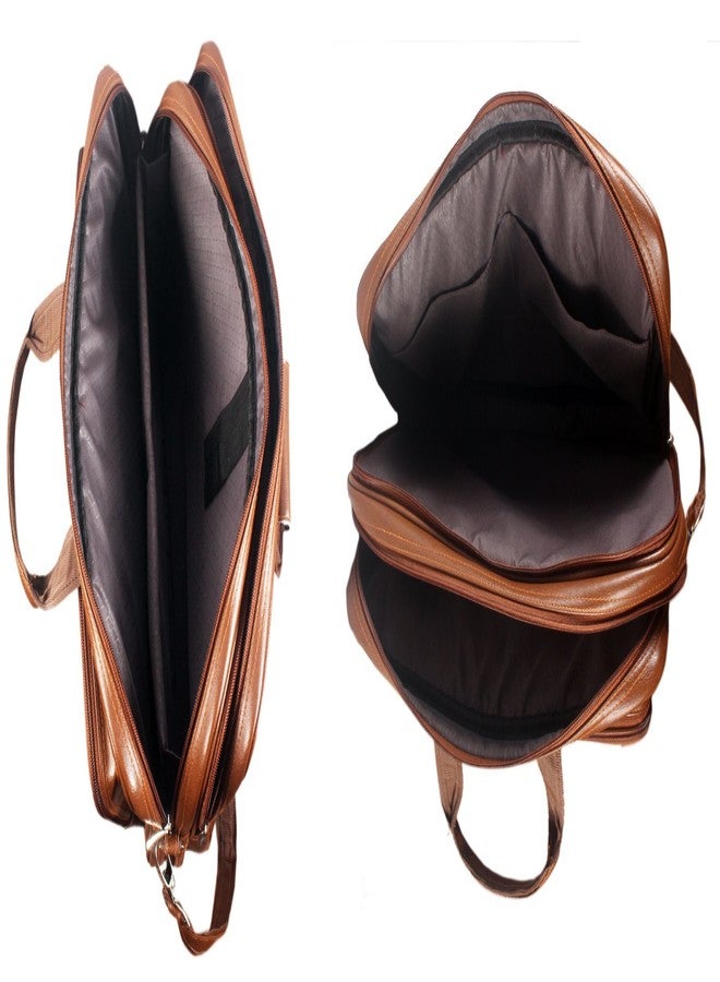 Unique Ideas PU Leather - Executive Bag Cross Over Shoulder Messenger Bag and Handbag with Laptop Compartment - Image 5
