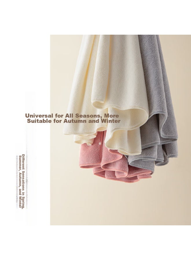 Hoyo Bath Towel For Men And Women, Class A Snow Smooth Velvet, Soft, Absorbent, Quick-drying, High-end 7a Antibacterial, Single Pack, Coffee Color - Image 4