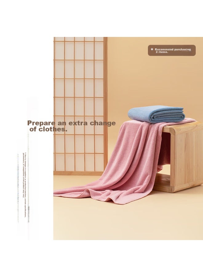 Hoyo Bath Towel For Men And Women, Class A Snow Smooth Velvet, Soft, Absorbent, Quick-drying, High-end 7a Antibacterial, Single Pack, Coffee Color - Image 2