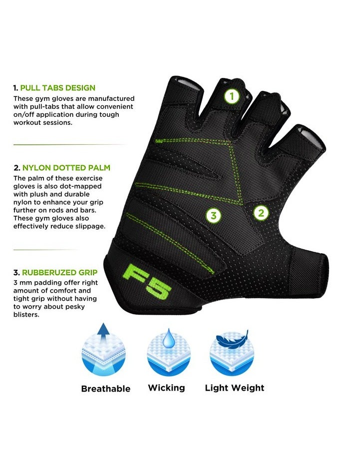 ABJ Workout Gloves for Men and Women, Weight Lifting Gloves with Excellent Grip, Lightweight Gym Gloves for Cycling, Exercise, Training, Pull ups, Fitness, Climbing and Rowing  - Image 2