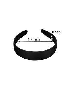 1.2 Inch Satin Headbands, Ladies And Girls Antiskid Hard Hair Bands, Diy Hair Headbands, 6 Pcs Black. - pzsku/ZD63DE18F653C9EAEBA5CZ/45/_/1734182888/a1c6c665-54a0-4b33-8428-1b3e71fa09dc