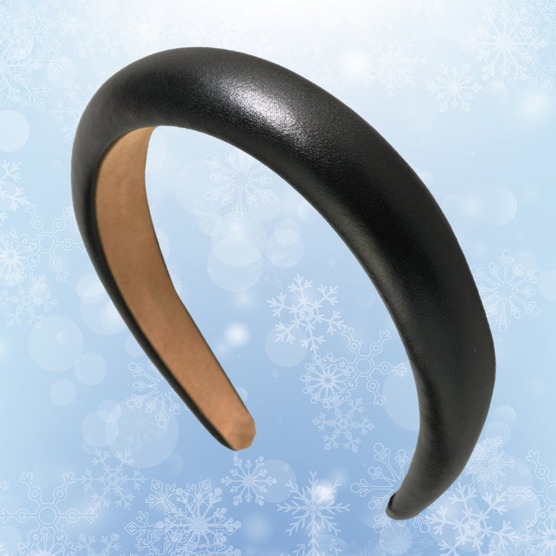Sponge Hair Band Wide Headband Color Headdress Simple Headwear for Womnen Girls Narrower Black - Image 5