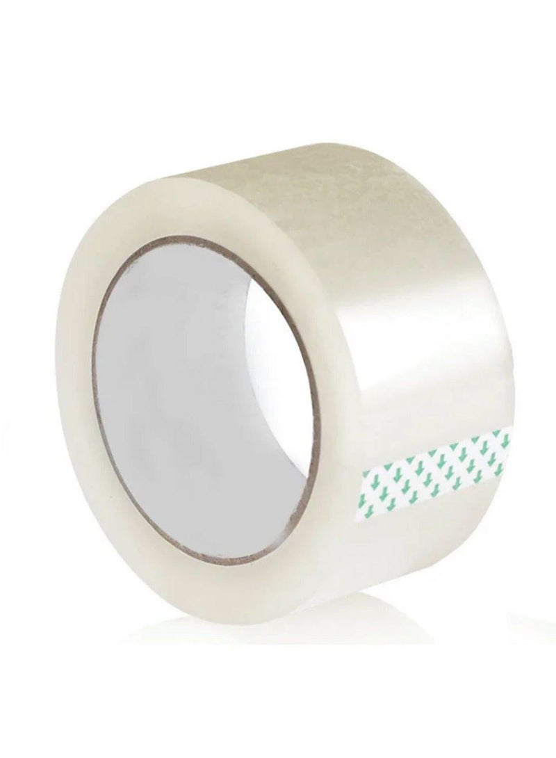 Shappy 1 Roll of Clear Packing Tape, 3/4" x 1200" Roll, Clear Gift Tape - Image 1