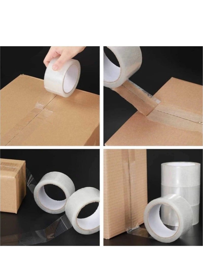 Shappy 1 Roll of Clear Packing Tape, 3/4" x 1200" Roll, Clear Gift Tape - Image 3