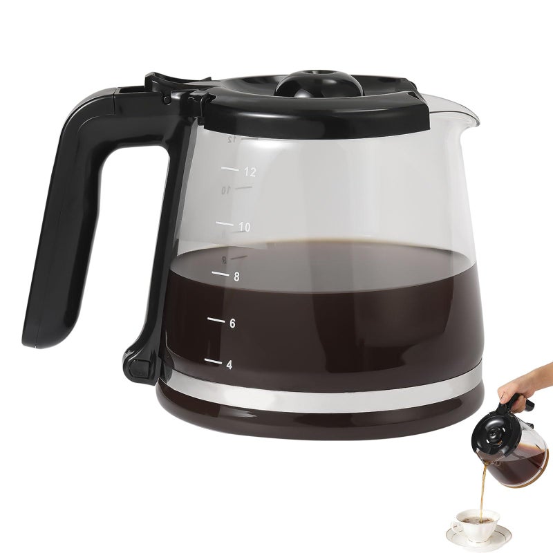 Roabertic 12 Cup Replacement Pot for Mr. Coffee, 12 Cup Carafe Replacement Pot Compatible with Mr. Coffee RF, LM, PC and SC Series - Image 1
