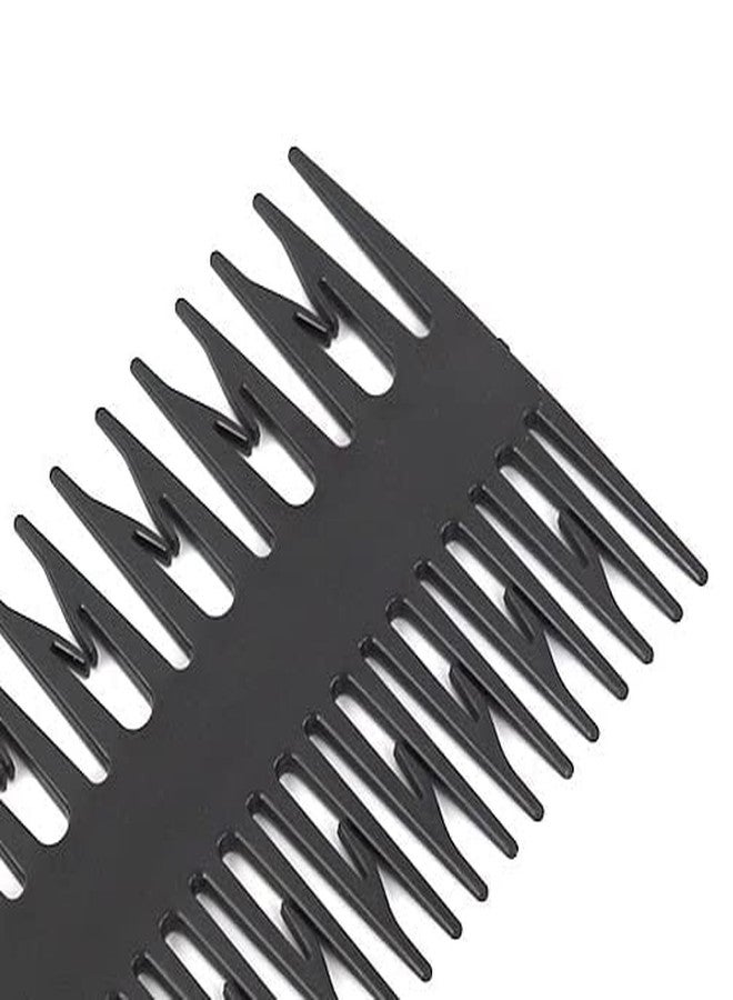 Krifa Enterprise 3-Sided Hair Styling Comb - Professional Weaving & Highlight Comb with Rat Tail - Micro Braiding & Sectioning Tool for Salon & Home Use - Black, 1 Piece - Image 5