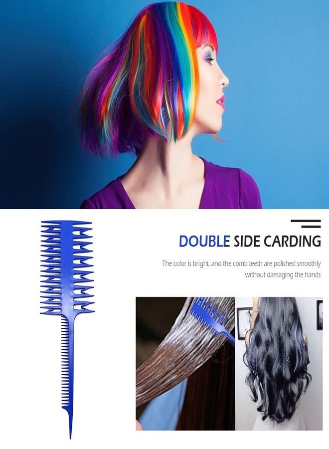 Krifa Enterprise 3-Sided Hair Styling Comb - Professional Weaving & Highlight Comb with Rat Tail - Micro Braiding & Sectioning Tool for Salon & Home Use - Black, 1 Piece - Image 4