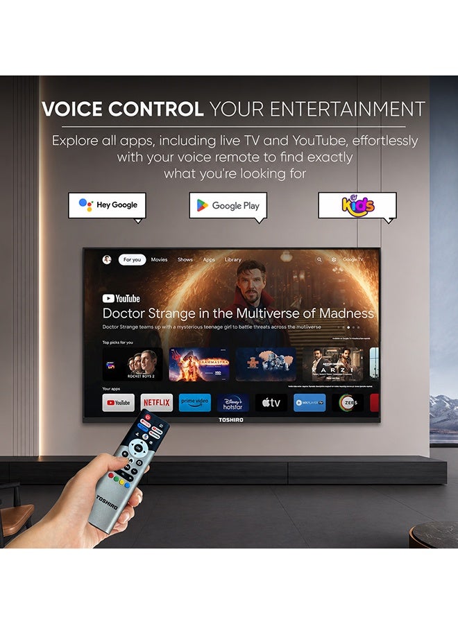 TOSHIRO 55 Inch 4K UHD Smart Google TV | Dolby Vision & Atmos | HDR10 | 20W Powerful Speakers | Built-in Netflix, Prime Video, YouTube, Google Cast + - 55TROGOOGLE - Image 5