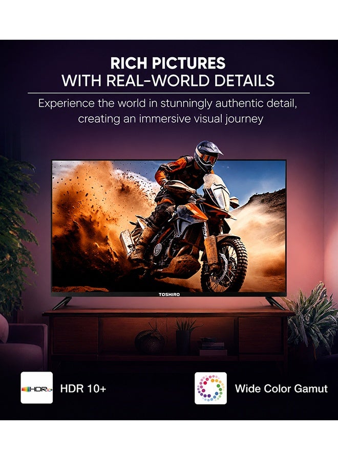 TOSHIRO 55 Inch 4K UHD Smart Google TV | Dolby Vision & Atmos | HDR10 | 20W Powerful Speakers | Built-in Netflix, Prime Video, YouTube, Google Cast + - 55TROGOOGLE - Image 3