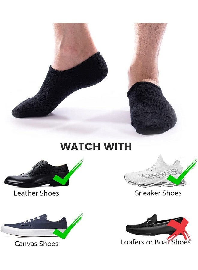 IDEGG No Show Socks Men Low Cut Ankle Short Socks for Men Casual Athletic Socks with Non Slip Grip - Image 3